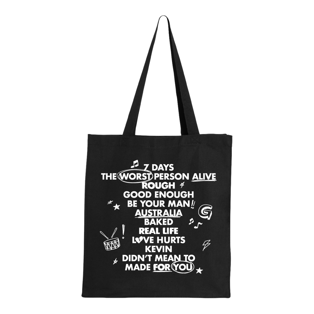 Tracklist Tote Bag (Black)